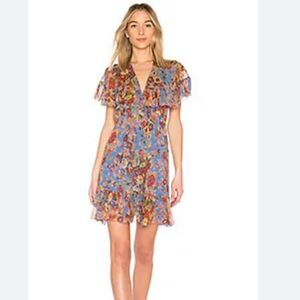 Zimmermann Floral Blue Midi Dress